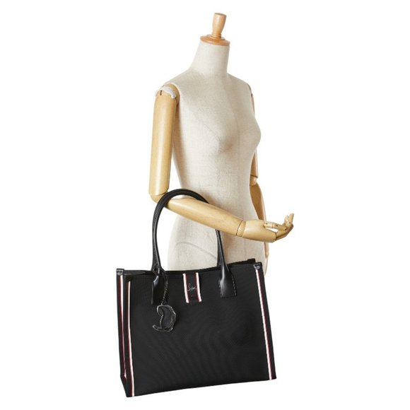 CHRISTIAN LOUBOUTIN Black Leather Tote Bag - Picture 12 of 12
